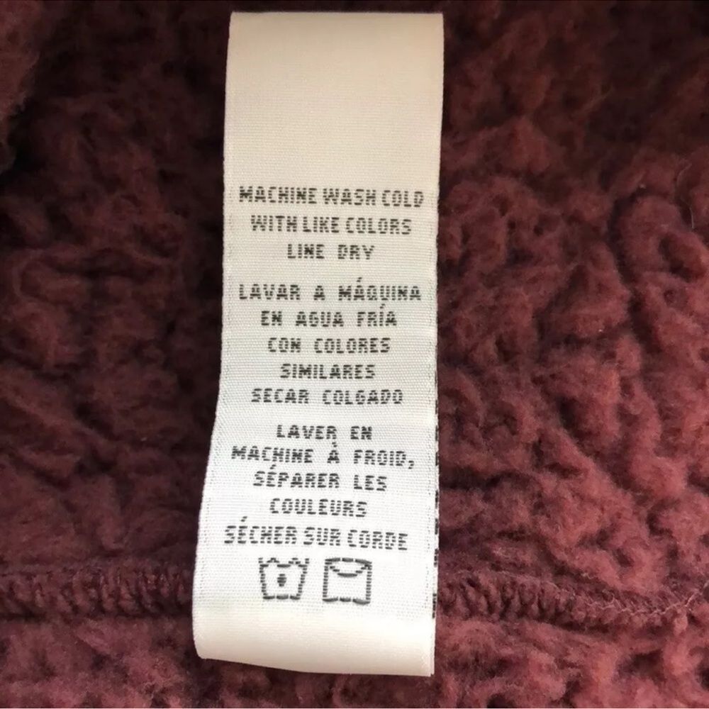 NWOT Thread & Supply Sherpa quarter Zip Size Small - Picture 5 of 5